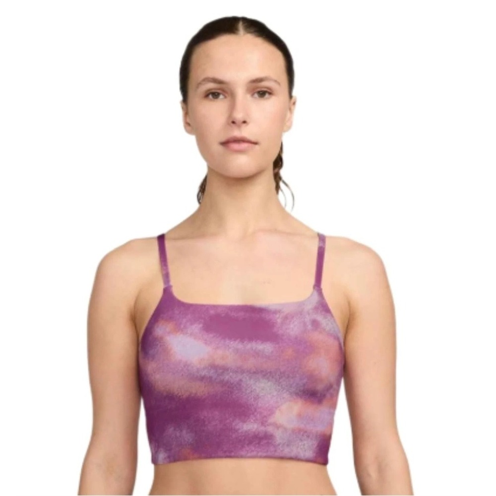 Nike Purple Tie-Dye Crop Sports Bra